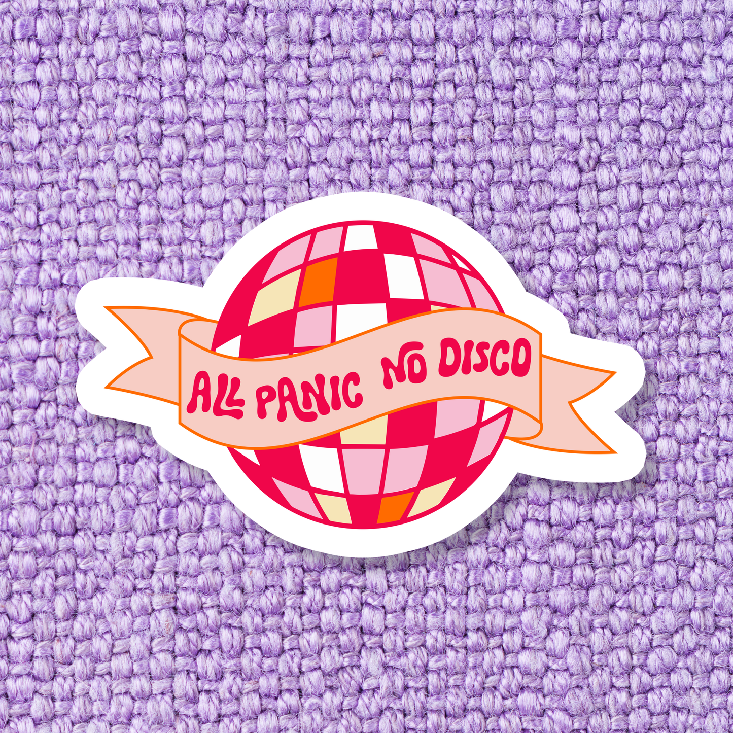 All Panic No Disco Sticker