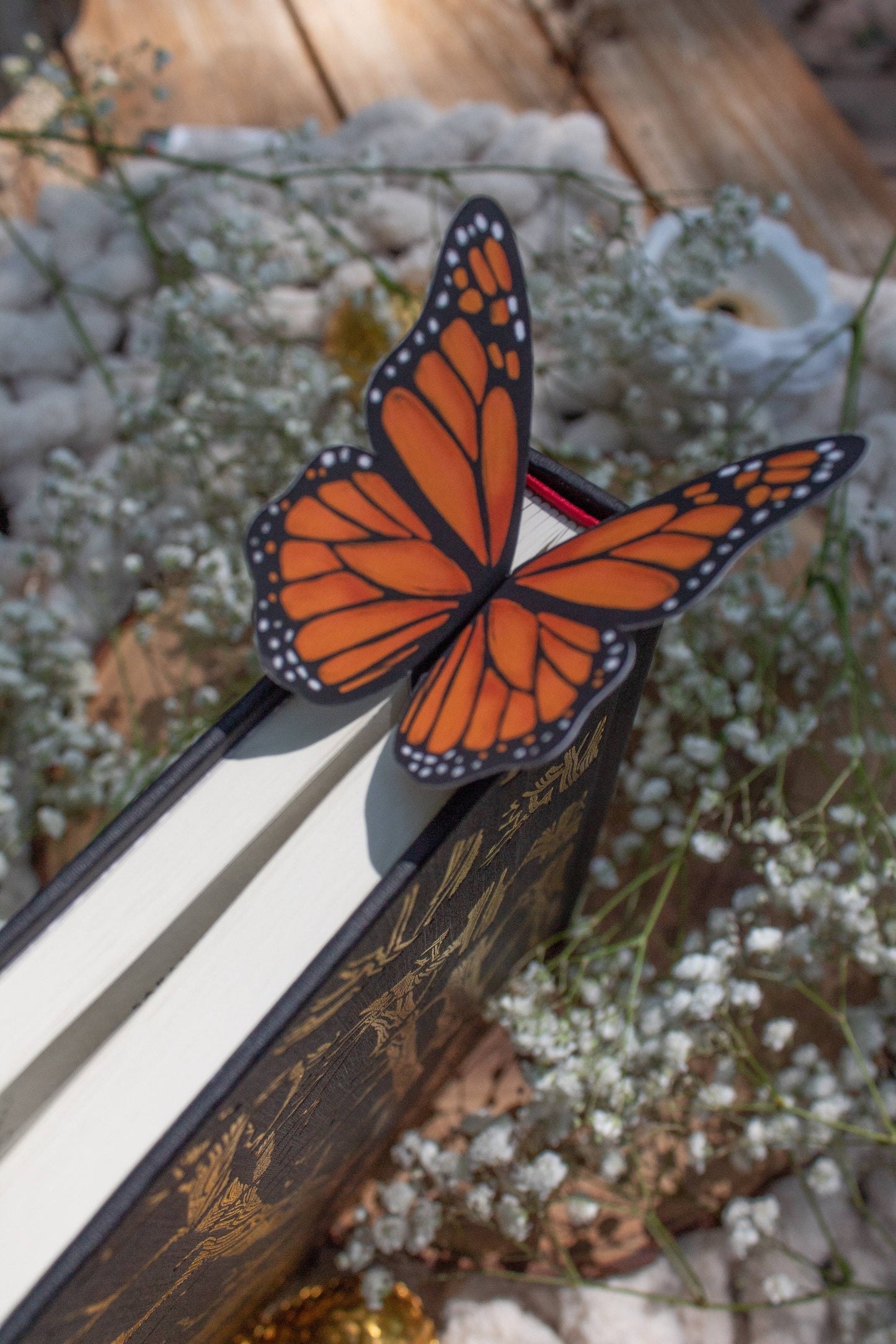 3D Monarch Butterfly Wings Bookmark