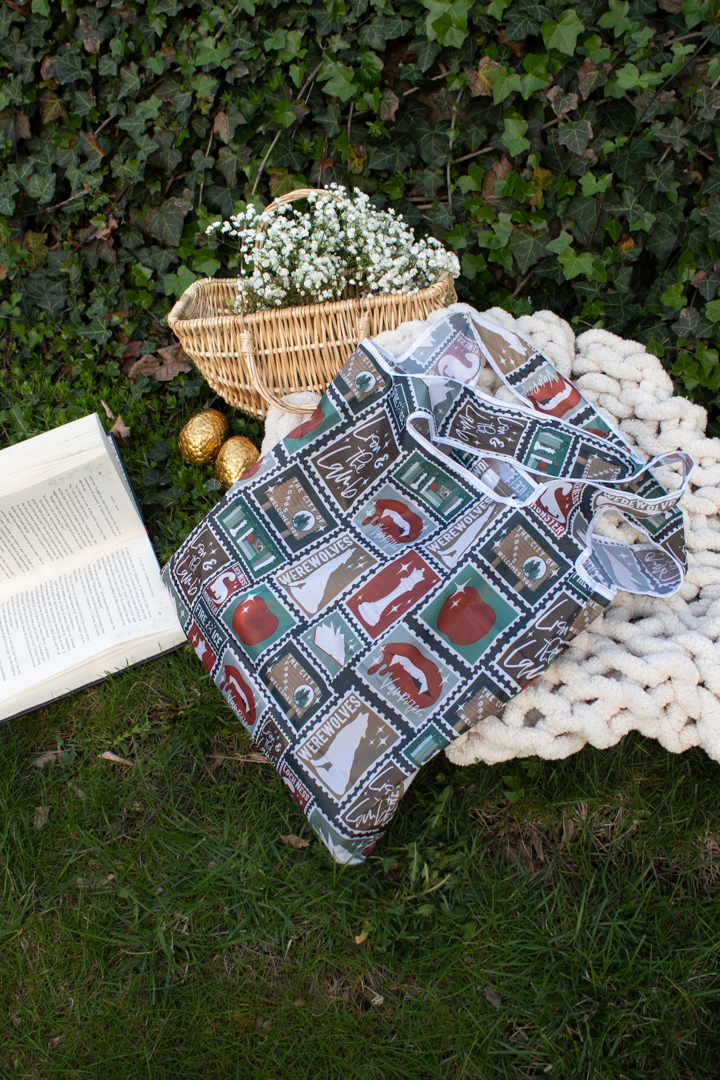 Forks WA Stamps | Reusable Foldable Bag
