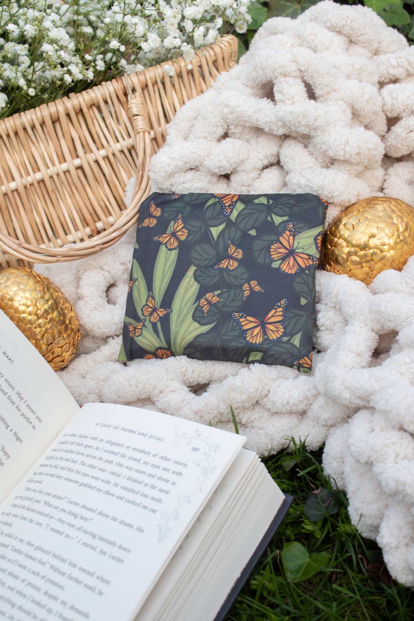 Butterfly Garden | Reusable Nature Foldable Grocery Bag
