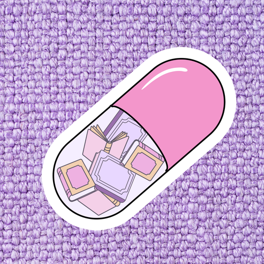 Books Are My Medicine Sticker