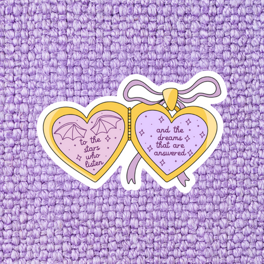 Stars Listen & Dreams Answered Locket Sticker