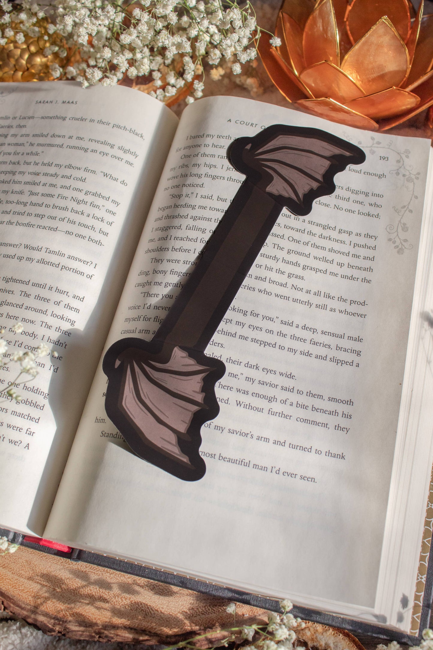 3D Bat Wings Bookmark