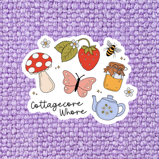 Cottagecore Whore Sticker