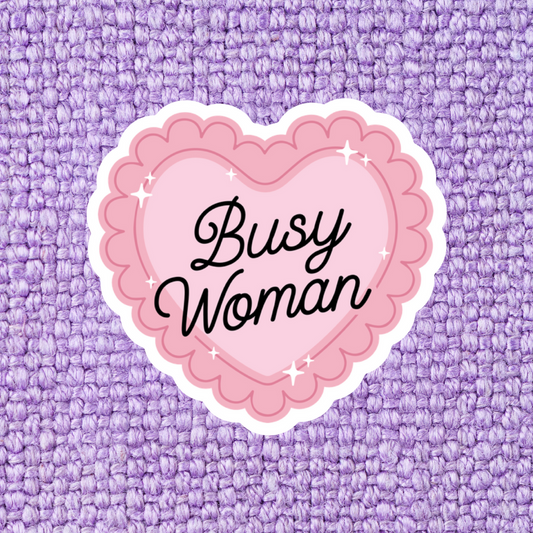 Busy Woman Sticker