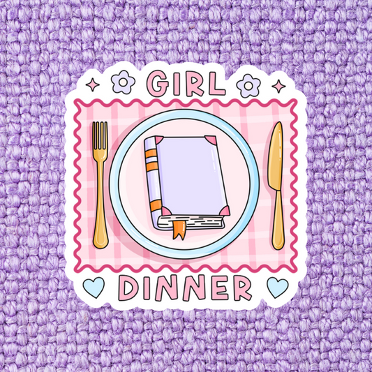 Girl Dinner Sticker