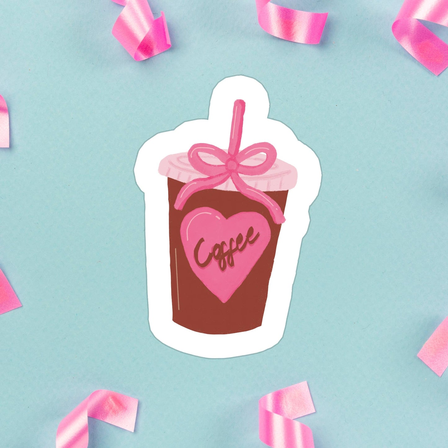 Cutesy Iced Coffee Sticker