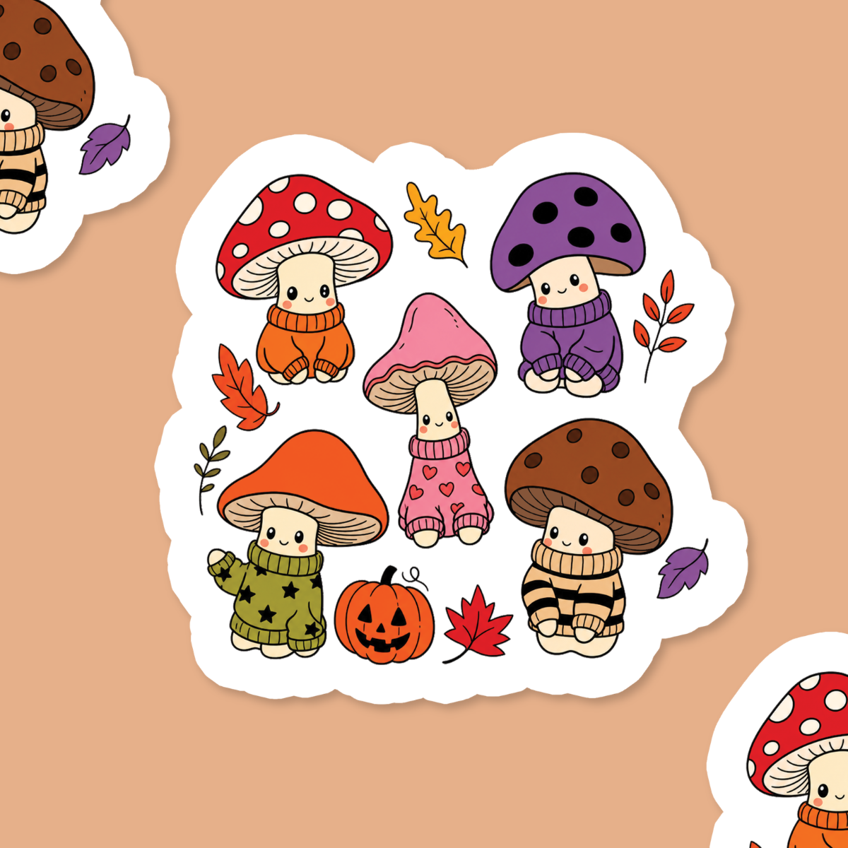 Mushroom Cuties Sticker