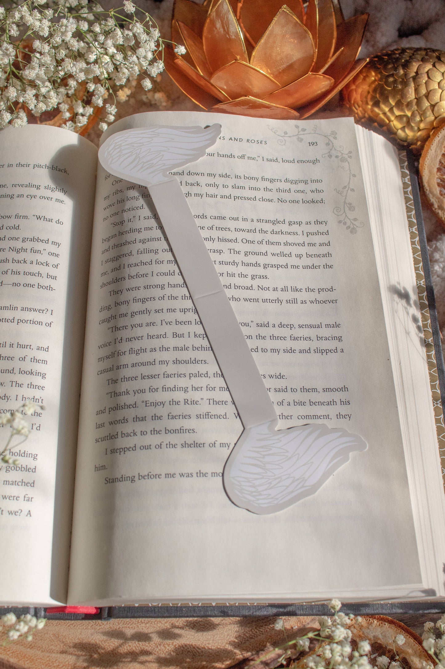 3D Angel Wings Bookmark
