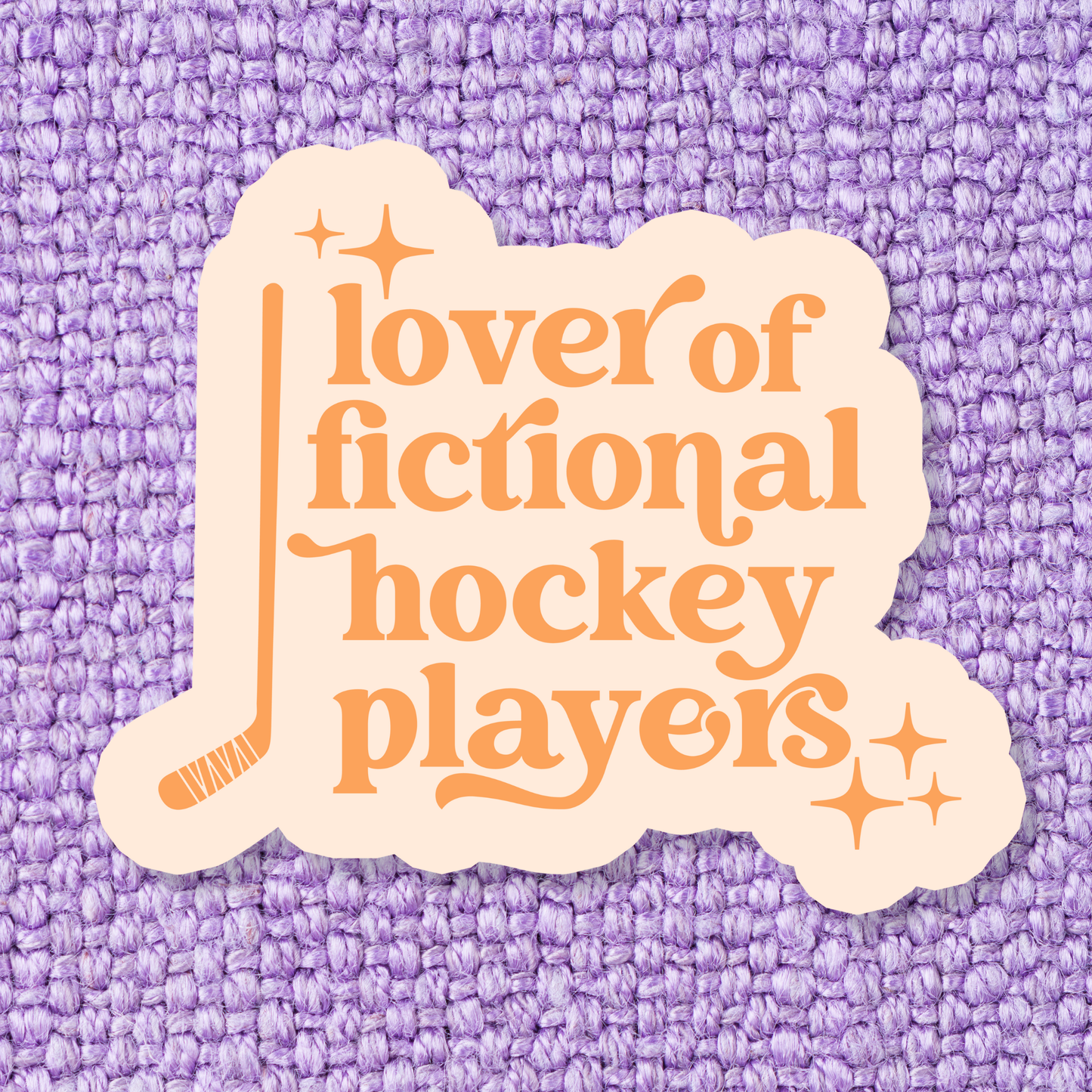 Lover of Fictional Hockey Players Sticker