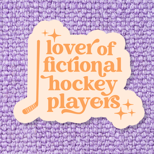 Lover of Fictional Hockey Players Sticker