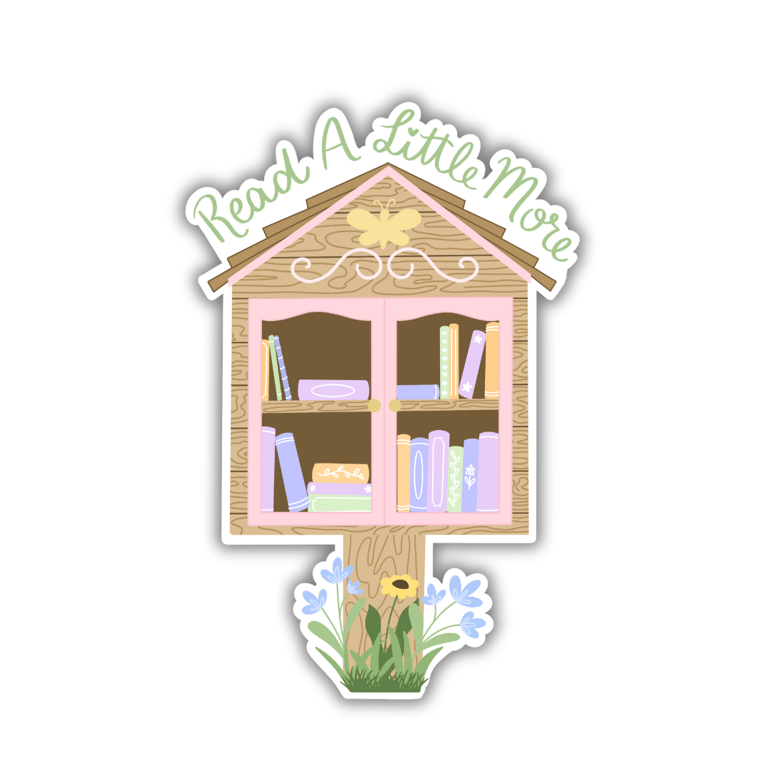 Read a Little More Sticker
