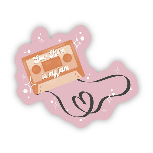 Slow Burn is My Jam Mix Tape Sticker