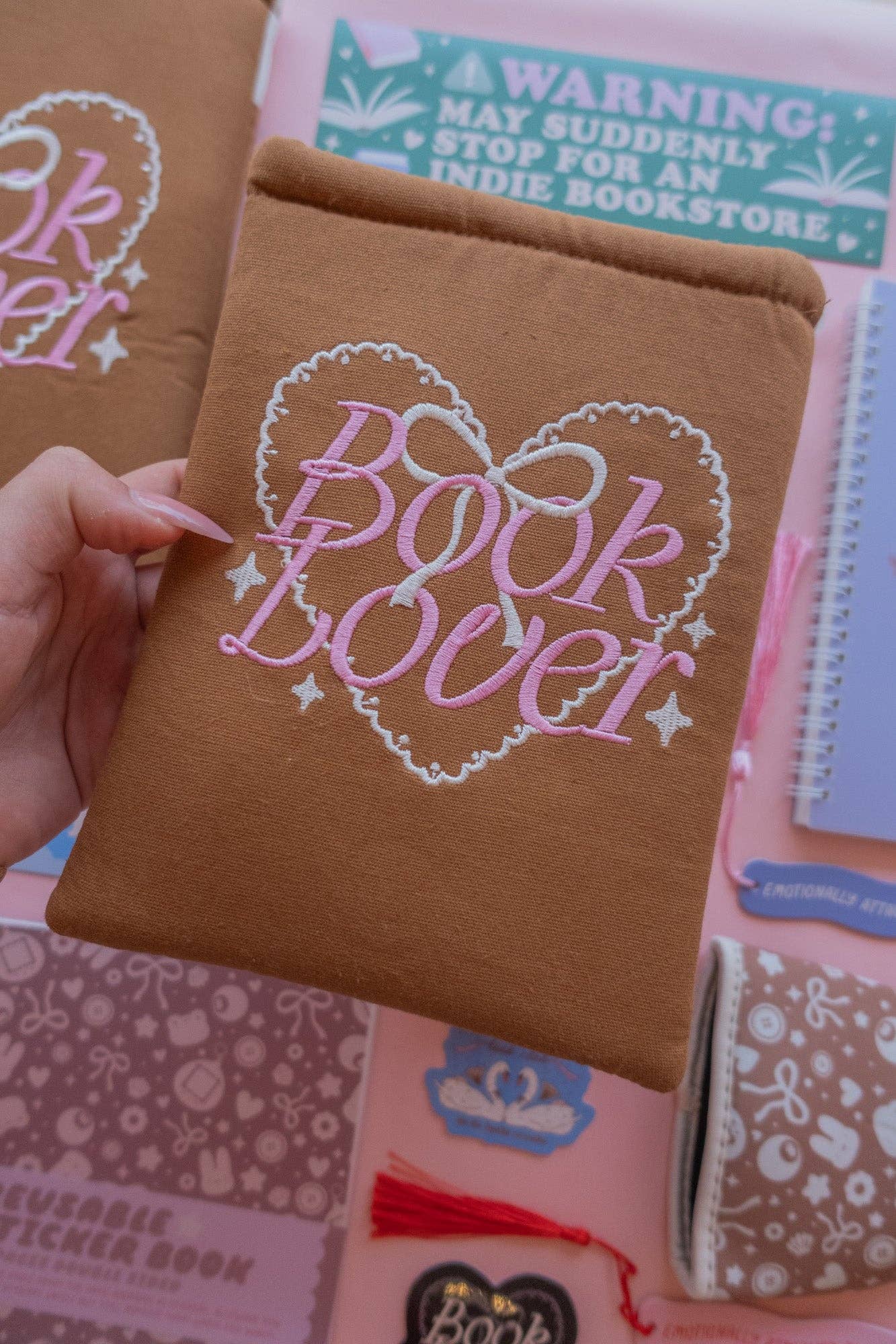Brown Book Lover Book/E-Reader Sleeve