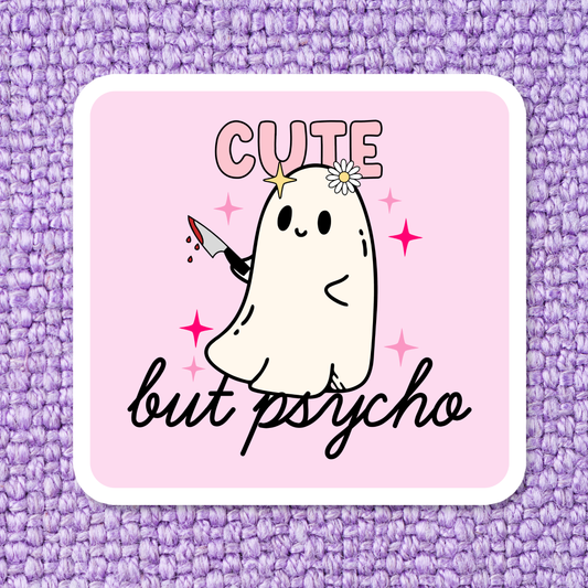 Cute But Psycho Sticker