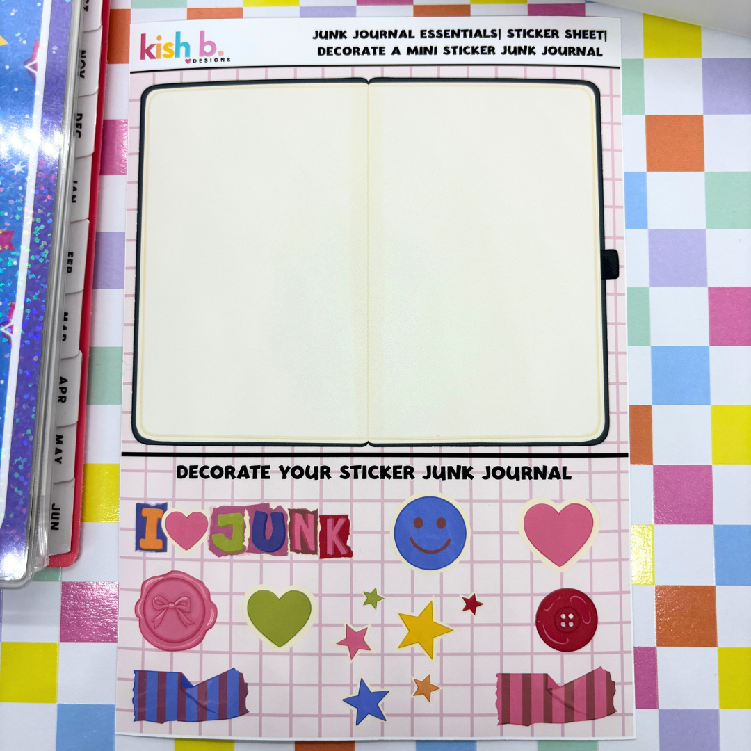 Junk Journal Sticker Sheet