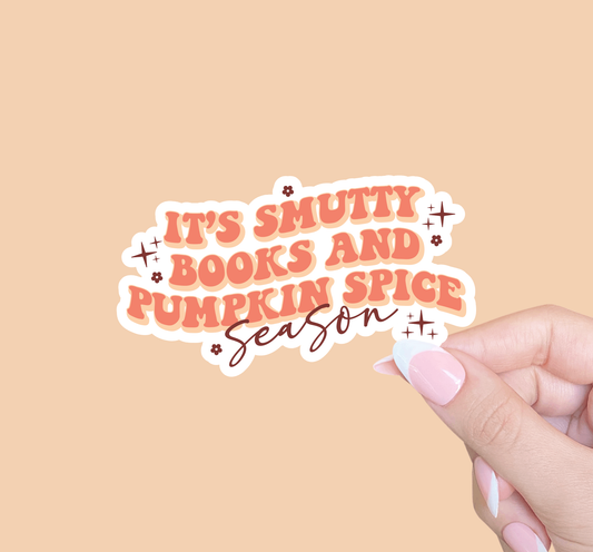Smutty Books and Pumpkin Season Sticker