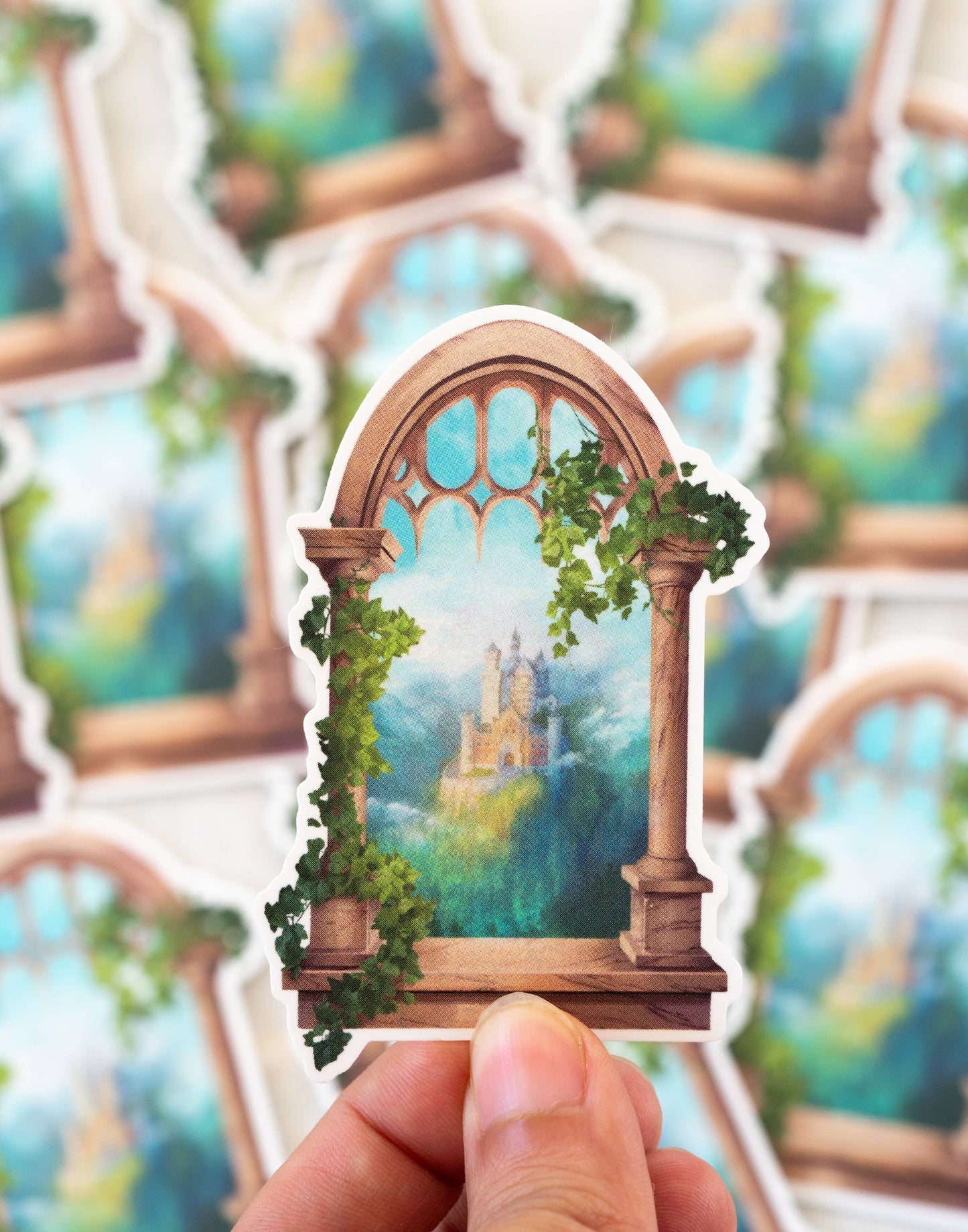 Evergreen Castle Sticker