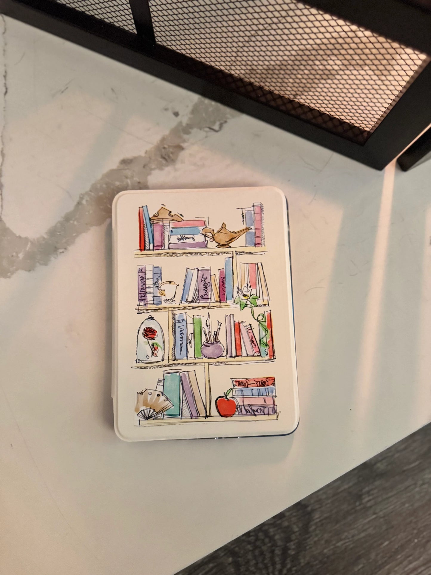 Cozy Bookshelf Kindle Cover