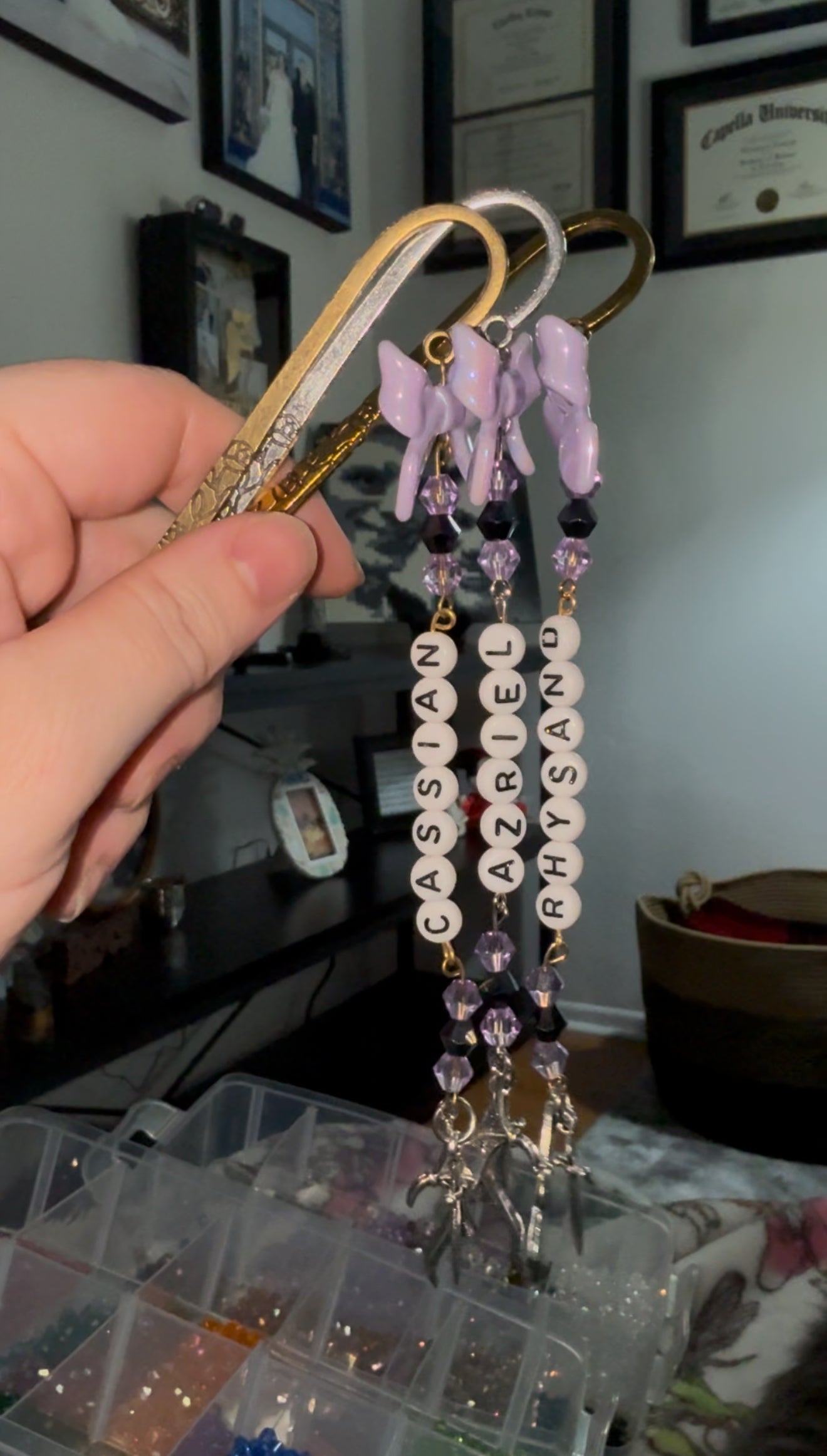 Bat Boys Bejeweled Bookmarks