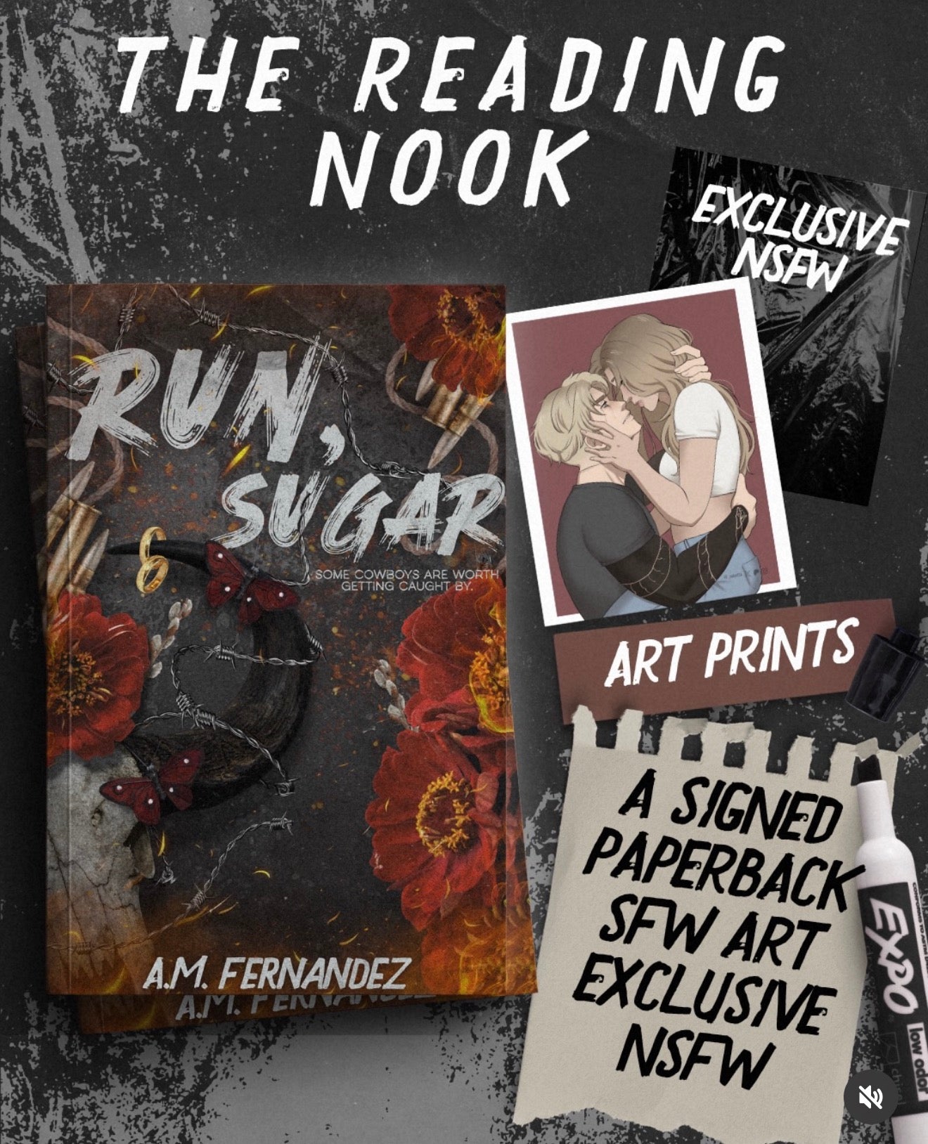 (Pre-Order: 3/16/27) Run, Sugar by A.M. Fernandez (Signed Edition with Art print)