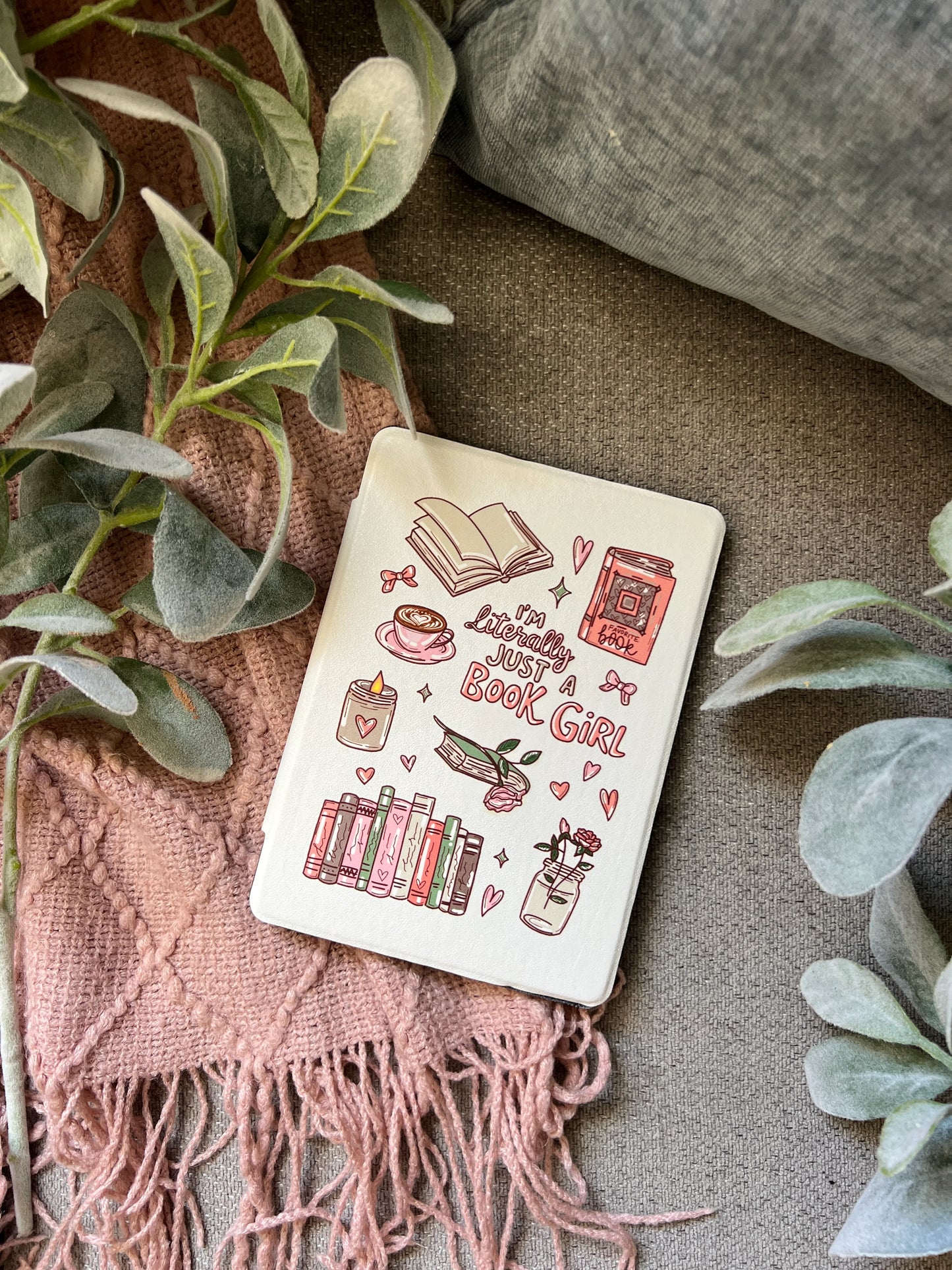 Literally Just a Book Girl Kindle Cover