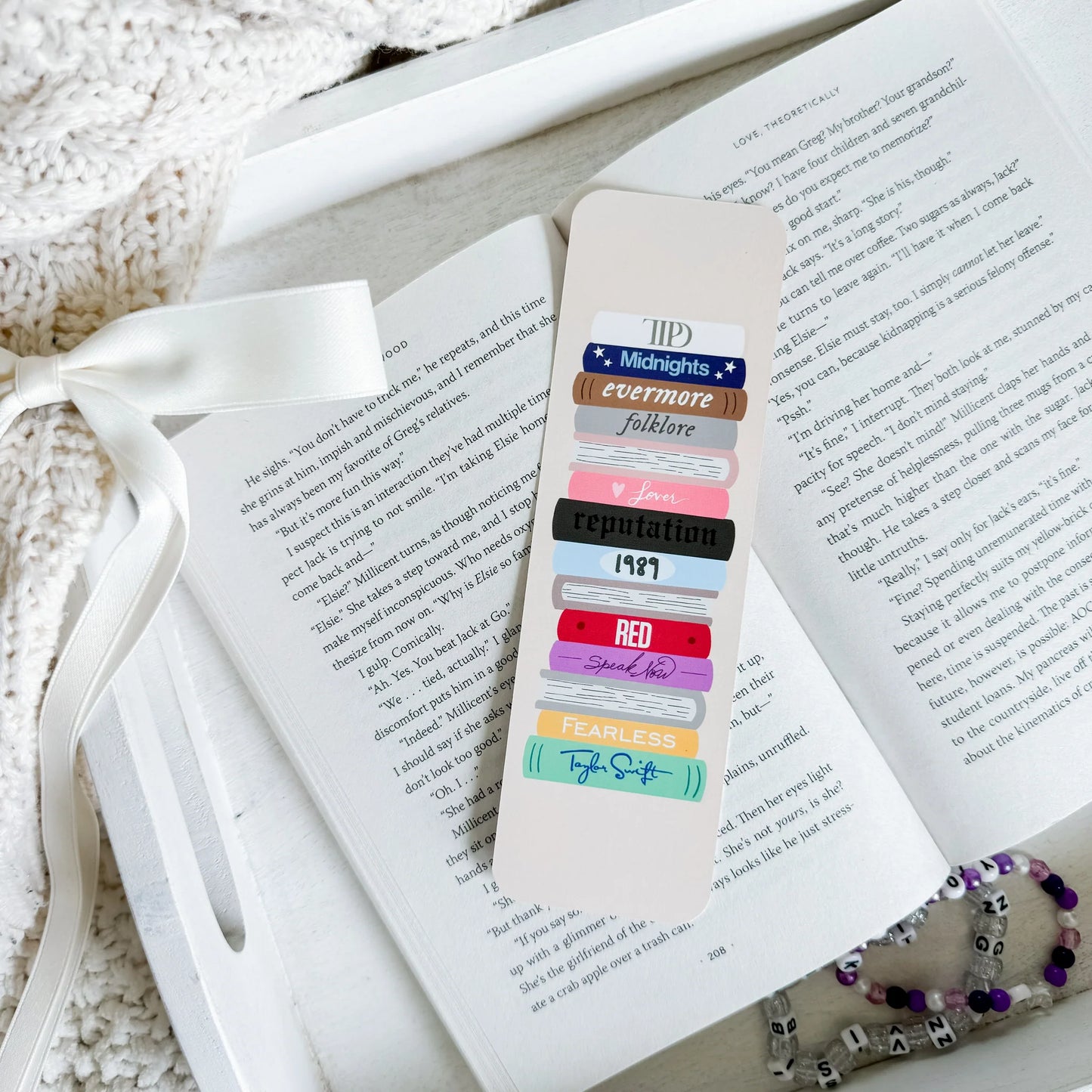 Eras Book Stack Bookmark (before TLOAS)