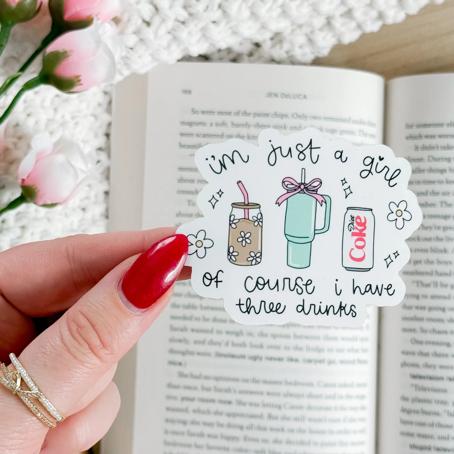 Three Drinks Sticker