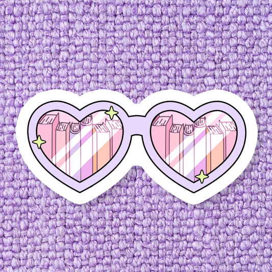 Bookish Sunglasses Sticker