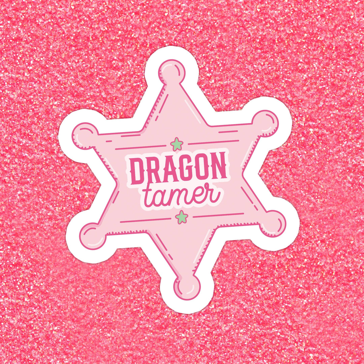 Dragon Tamer Glitter Sticker
