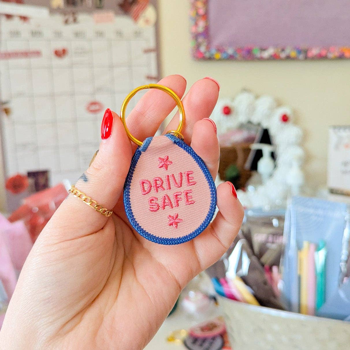 Drive safe keychain