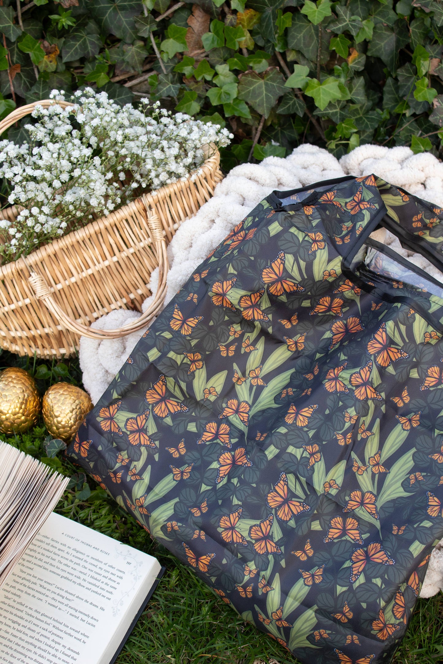 Butterfly Garden | Reusable Nature Foldable Grocery Bag