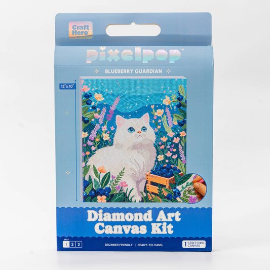 Blueberry Kitty Guardian Diamond Art Kit