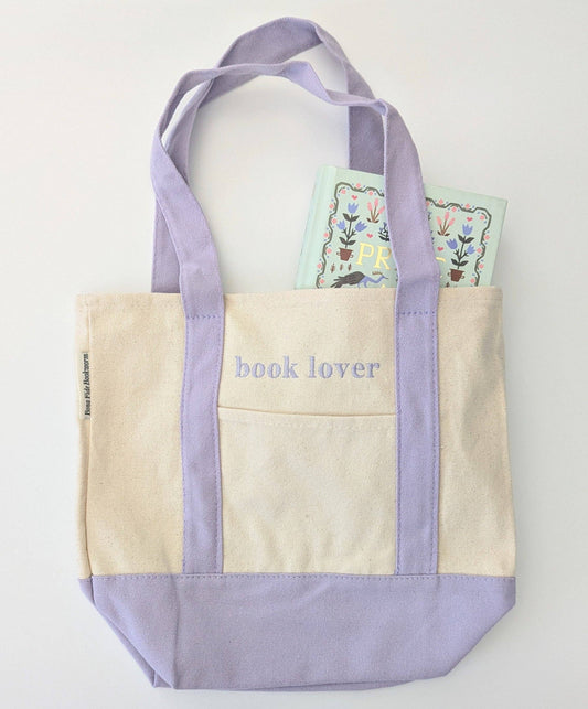 Book Lover Mini Tote Bag