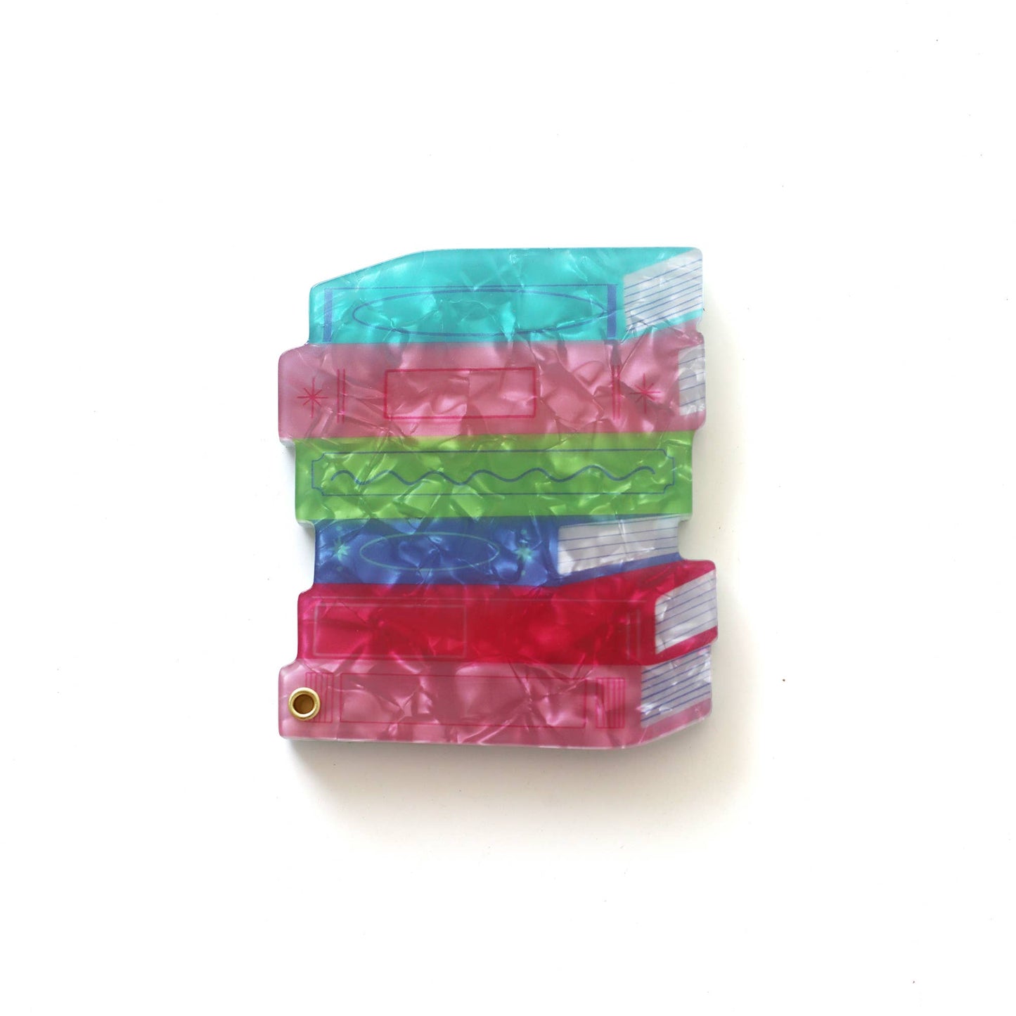 Stack of Books Compact Mirror