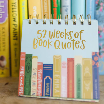 52 Weeks of Book Quotes Calendar