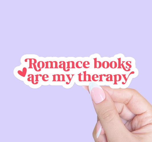 Romance Books Are My Therapy Sticker