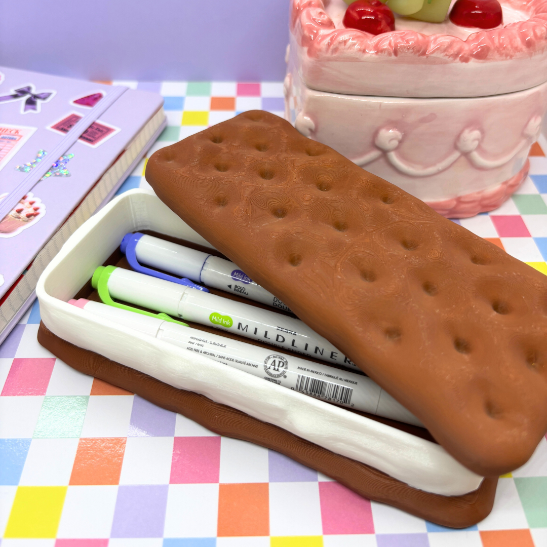 Ice Cream Sandwich| Pen Case | 3D Printed|