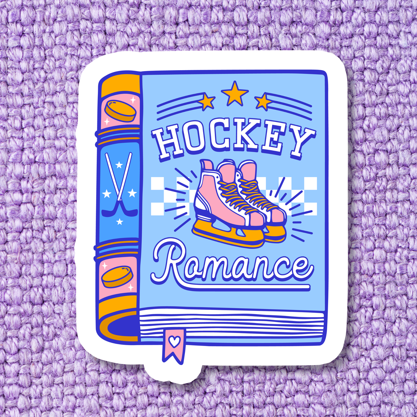 Hockey Romance Book Sticker