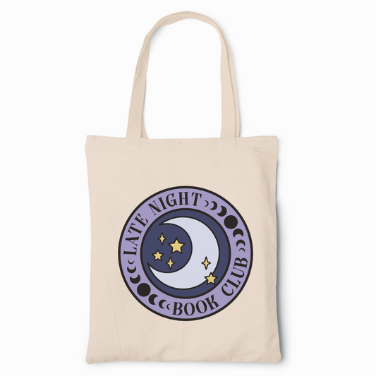 Late Night Book Club Tote Bag