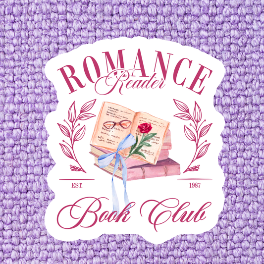 Romance Reader Book Club Sticker