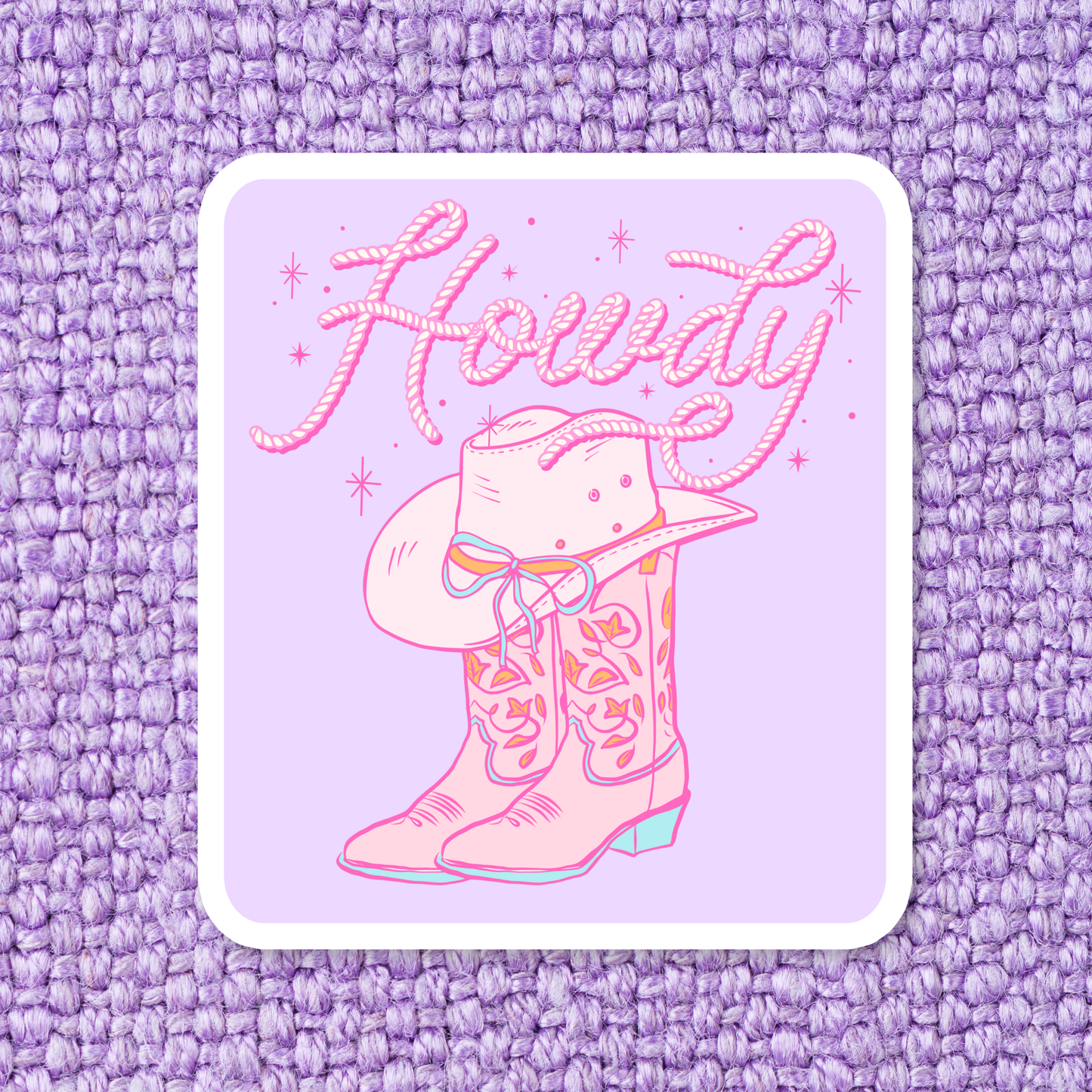 Howdy Cowgirl Sticker