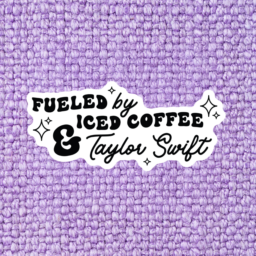 Iced Coffee and Taylor Sticker