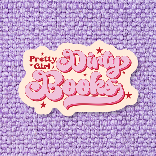 Pretty Girl Dirty Books Sticker