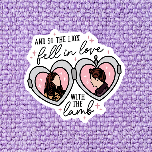 The Lion and The Lamb Sticker