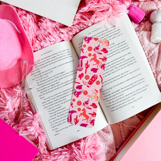 Pink Western Bookmark