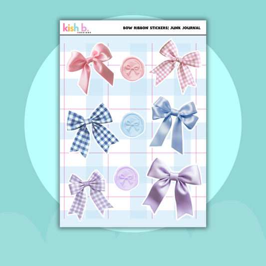 Bow Ribbon Sticker Sheet