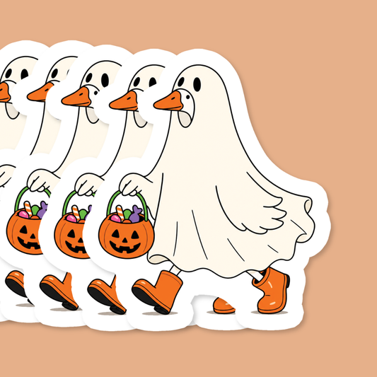 Spooky Silly Goose Sticker