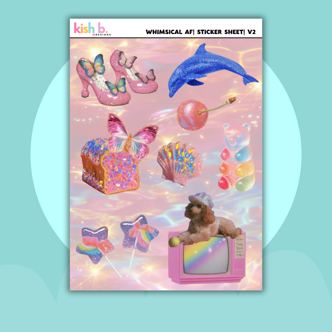 Whimsical AF Sticker Sheet