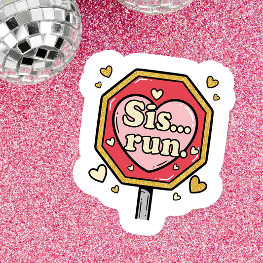 Sis Run Sticker